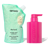 the kure strength repair conditioner forever friend bottle + pouch duo