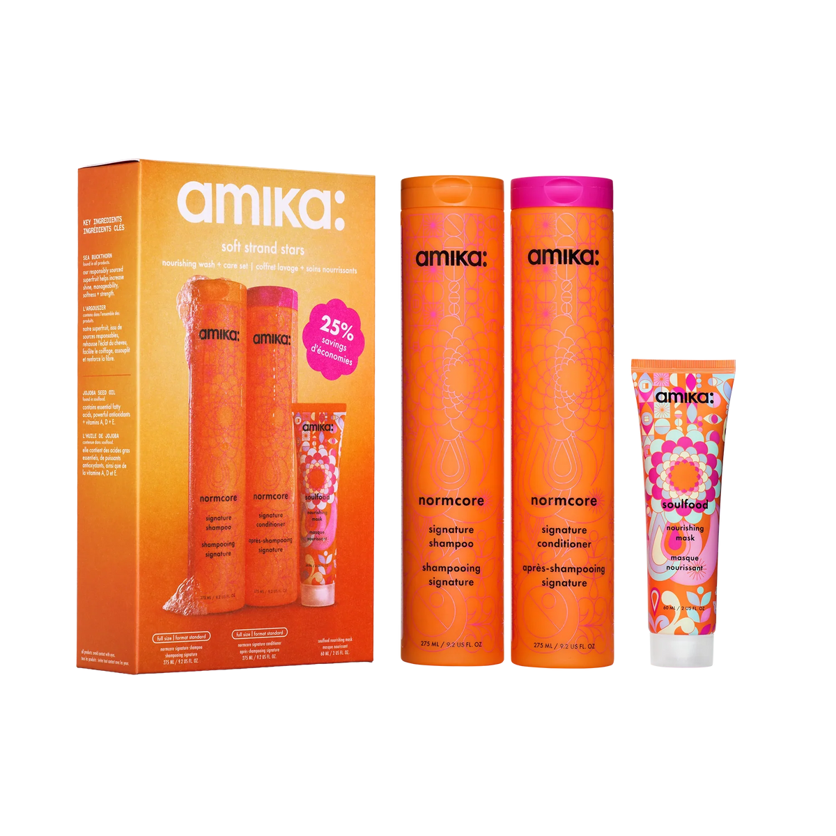 soft strand stars nourishing wash + care set