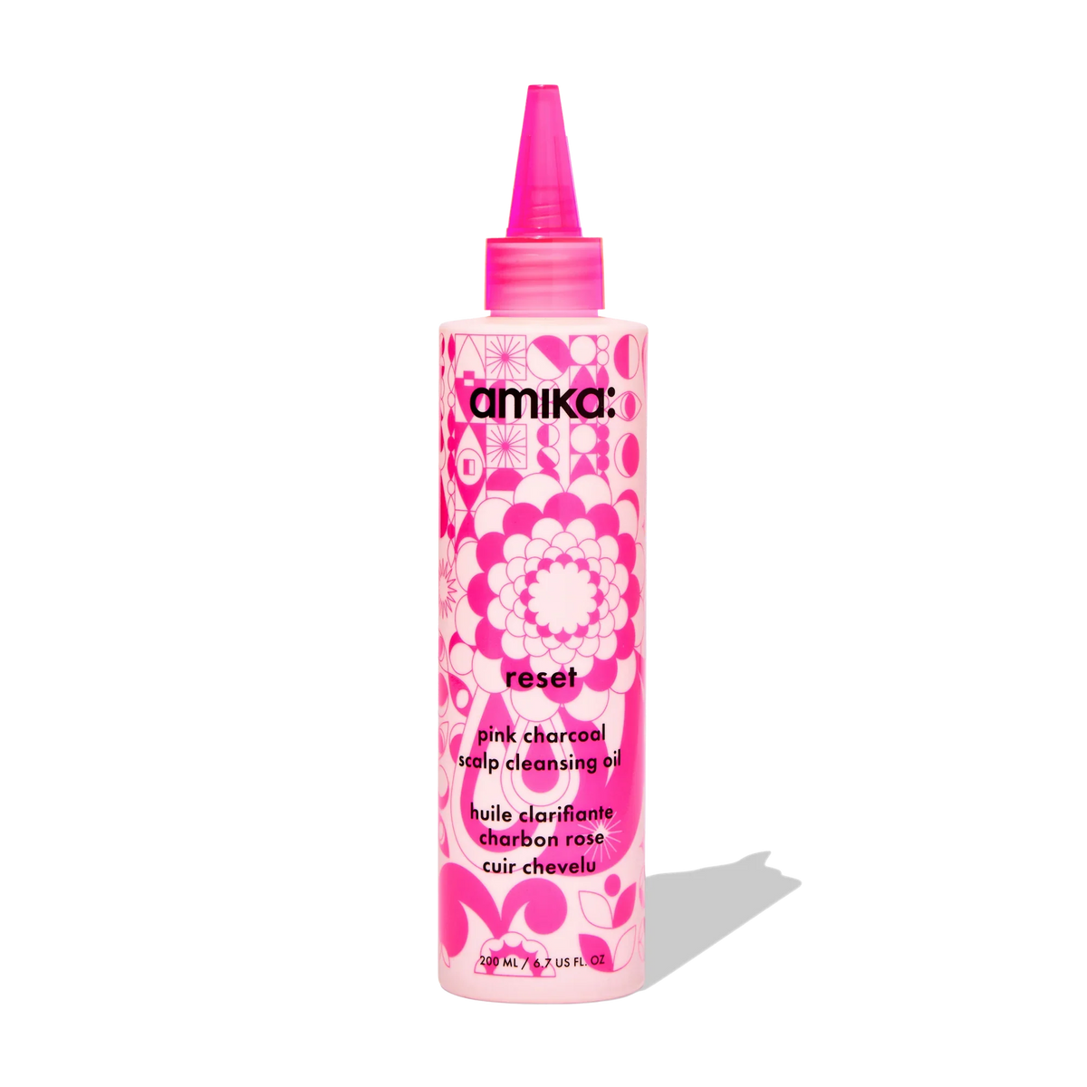 reset pink charcoal scalp cleansing oil - 6.7 oz / 200 ml